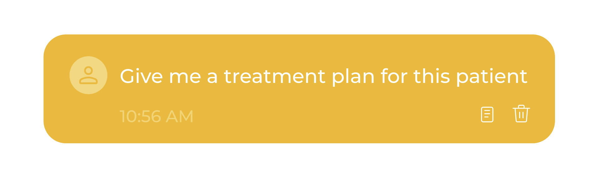 Request: give me a treatment plan for this patient